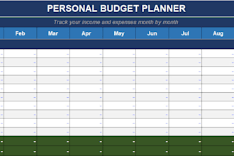 build you a custom excel budget sheet