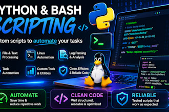 create simple python or bash scripts for automation