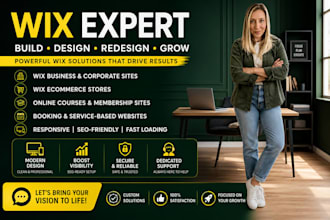 wix website redesign wix website design, wix development, wix ecommerce