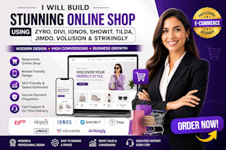 build zyro divi ionos showit tilda jimdo volution design strinkly online  shop