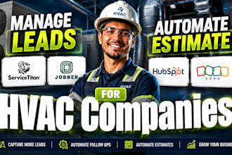 setup servicetitan jobber hubspot zoho CRM lead management automated estimate