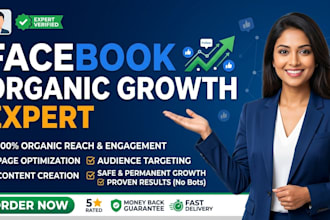 do organic facebook page growth and social media management
