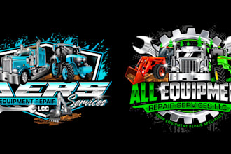 create beautiful excellent equipment logo design with express deliver