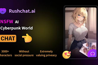 develop ai powered ai nsfw girlfriend chatbot, nsfw vd website nsfw saas website