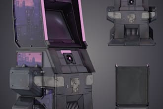 create stylized 3d models and props
