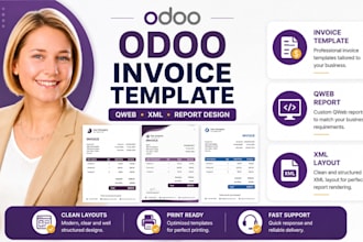 do odoo invoice template, design customize qweb reports, xml layout and layouts