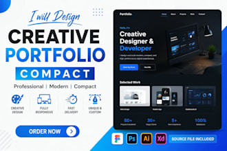 design creative portfolio compact website
