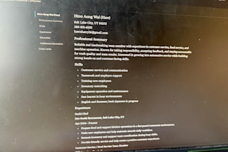 rewrite your resume and cover letter using ai for a clean professional look