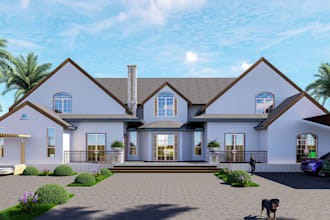 design modern 3d farmhouse, farmhouse layout, farmhouse model, luxury farm villa