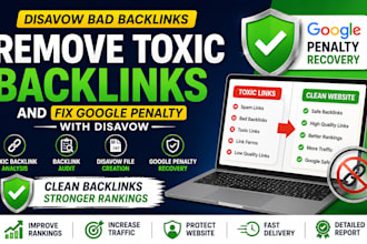 disavow bad backlinks remove toxic links and fix google penalty with disavow