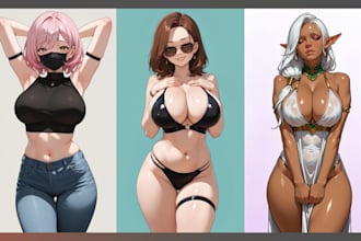 make nsfw or sfw ai character art in bulk