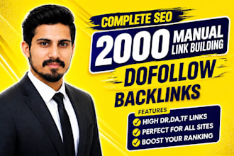 do monthly link building outreach, niche edits, guest post