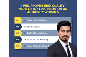 provide high quality niche edits on authority websites