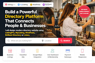 design directory website using listingpro hivepress mylisting brilliant website