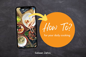 write delicious food recipes and blog posts
