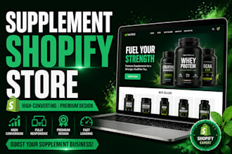 build a high converting supplement and health store on shopify