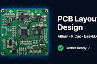design professional pcb layout and schematic using altium or kicad