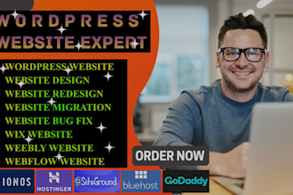 wordpress website design hostinger bluehost siteground ionos godaddy weebly web