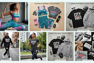 design custom fashion top apparel manufacture streetwear, sportwear and branding