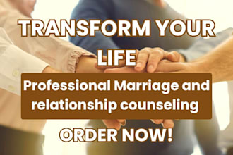 provide professional marriage and relationship counselling