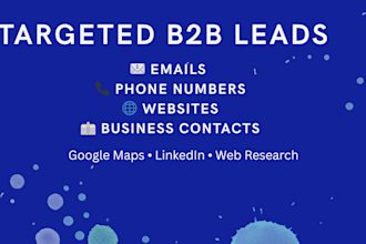 do lead scraping and prospect list building