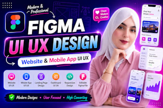 figma website design, website UI UX and app UI UX design