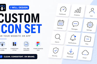 design a custom icon set for your website or app