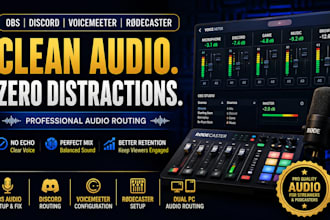 fix obs audio discord routing voicemeeter and rodecaster setup