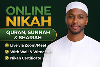 trusted online nikah ceremony for muslim couples worldwide with guidance