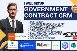 govcon unanet CRM loopio sharepoint docusign govdash bidnet direct jamis prime