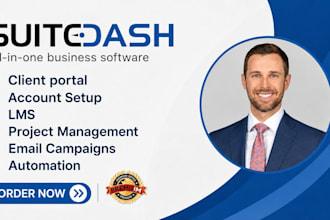setup suitedash crm onboarding automation suite dash client portal dashboard
