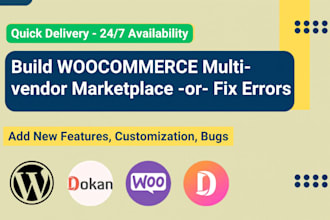 create woocommerce multi vendor marketplace with wcfm and dokan