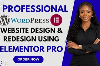 design and redesign  wordpress website, landing page using elementor pro