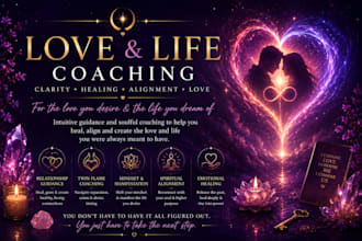 offer relationship and life coaching sessions for love clarity and growth