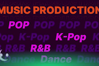 produce a beat for your next kpop, pop or trap song