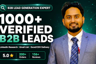 do b2b lead generation and build a verified email list