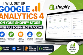 set up google analytics 4 on your shopify store with full ecommerce tracking