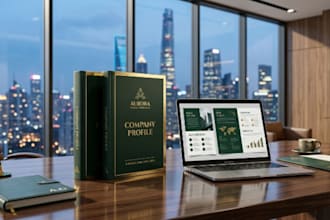 professional flyer, trifold or bifold brochure, company