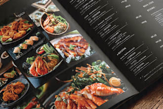 design luxury menu template for steakhouse