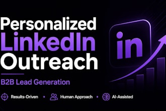 do personalized linkedin outreach for b2b lead generation