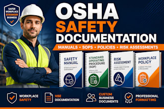 create osha compliant safety manners sops policies risk assessments