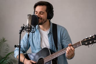 be your powerful male rock singer, metal singer, male rnb singer