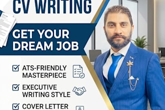 write and design a professional ats resume or CV