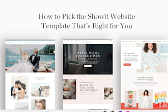 design or redesign your showit website