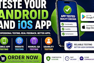 test your mobile app and ios also provide professional QA and honest feedback