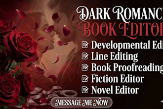 developmental book editing, dark romance book editor italian proofread novel