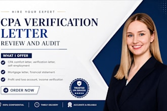 issue CPA reviewed comfort, mortgage, income, employment, and ownership letters