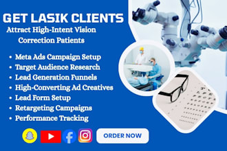 generate lasik and vision correction patient leads using meta ads experts