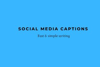 write and format professional social media captions or text