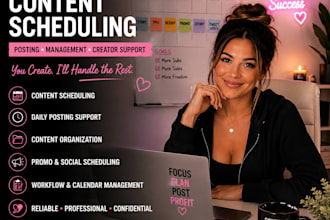 manage onlyfans content scheduling social media posting and creator support